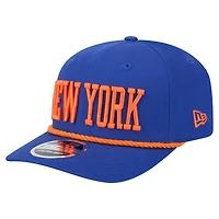 Casquette ajustable New Era 9SEVENTY bleue New York Knicks pour homme