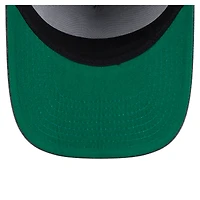 Casquette New Era 9FIFTY pré-courbée à visière rabattable, couleur anthracite, des New York Knicks
