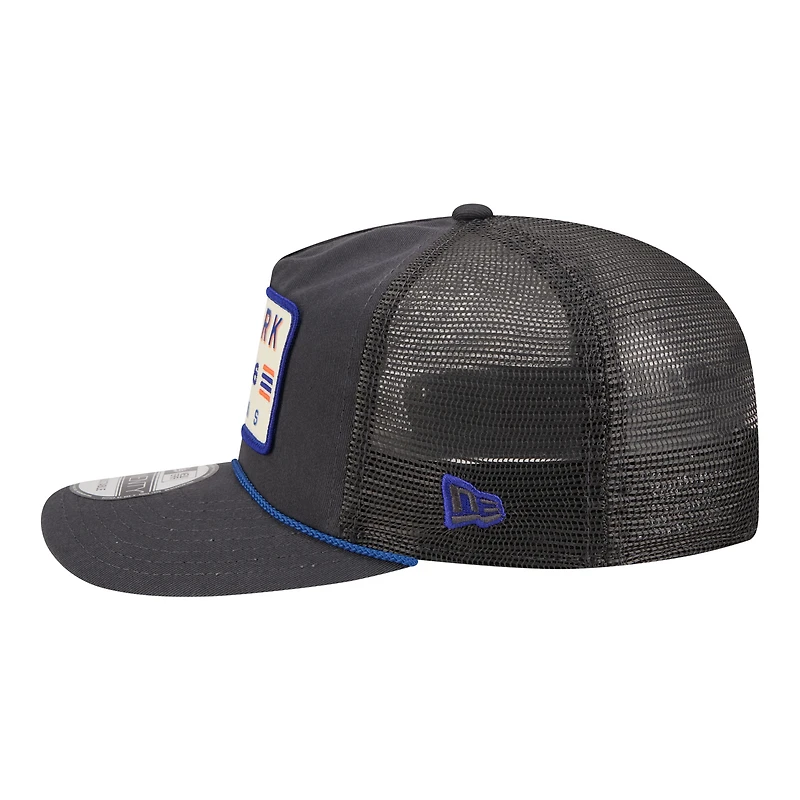 Casquette trucker ajustable New Era 19TWENTY pour homme, couleur anthracite