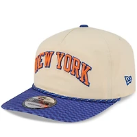 Men's New Era Cream/Blue New York Knicks 2025/26 City Edition 19TWENTY Adjustable Hat