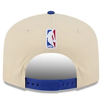 Men's New Era Cream/Blue New York Knicks 2025/26 City Edition 19TWENTY Adjustable Hat