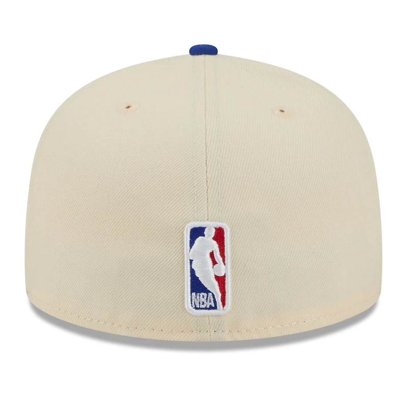 Men's New Era Cream/Blue York Knicks 2025/26 City Edition 59FIFTY Fitted Hat