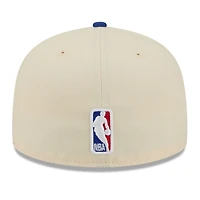 Men's New Era Cream/Blue York Knicks 2025/26 City Edition 59FIFTY Fitted Hat