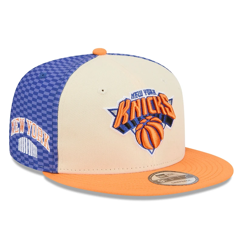 Casquette snapback New Era crème New York Knicks 2025/26 City Edition Alternate 9FIFTY pour homme