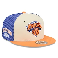 Casquette snapback New Era crème New York Knicks 2025/26 City Edition Alternate 9FIFTY pour homme