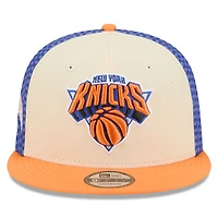 Men's New Era Cream New York Knicks 2025/26 City Edition Alternate 9FIFTY Snapback Hat