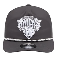 Casquette ajustable New Era Graphite New York Knicks Tonal Rope 19TWENTY pour homme