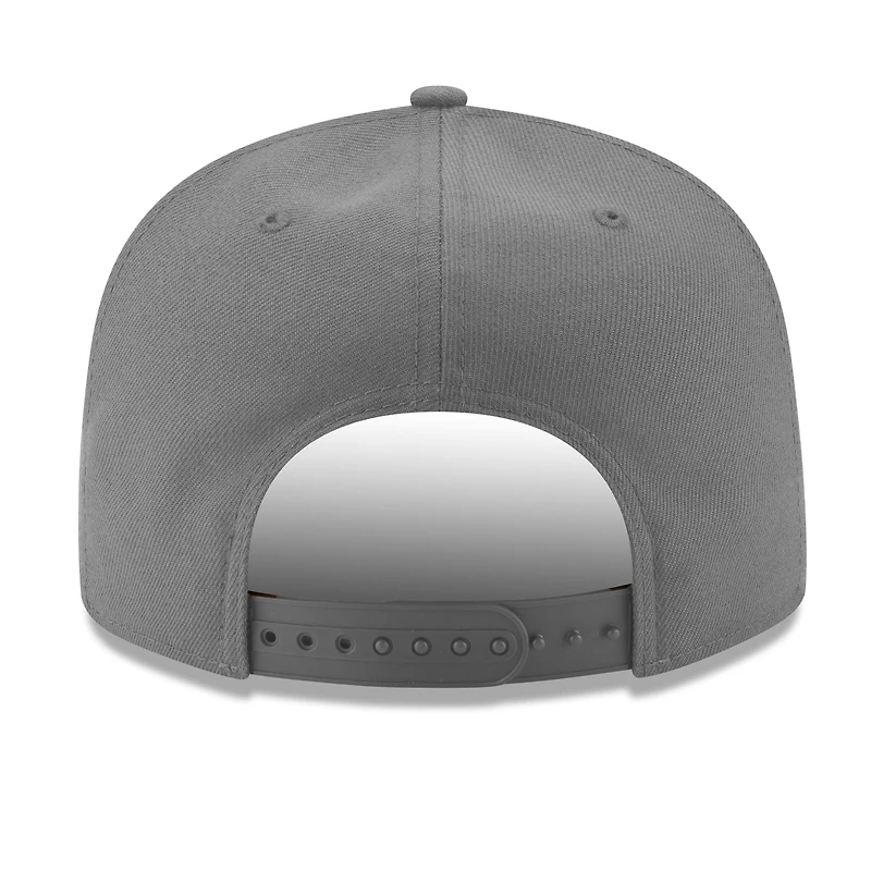 Casquette snapback New Era grise pour homme New York Knicks, réplique du vestiaire des champions NBA 2026