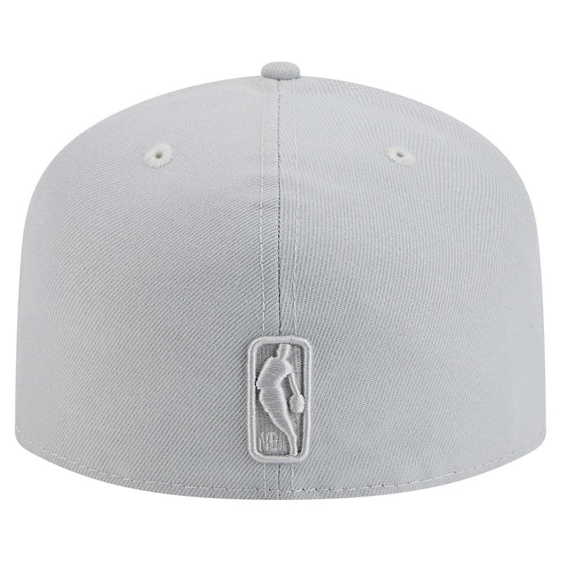 Men's New Era  Gray York Knicks Colorpack A-Frame Pinch Front 59FIFTY Fitted Hat