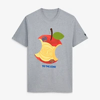 Men's New Era Gray York Knicks Hometown Apple T-Shirt