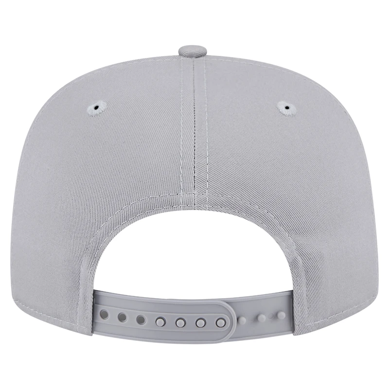 Casquette snapback grise New Era pour homme, motif golfeur rétro des New York Knicks