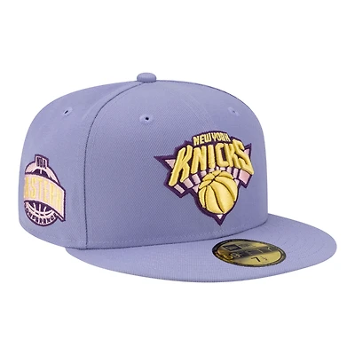 Men's New Era Lavender York Knicks Color Pack 59FIFTY Fitted Hat