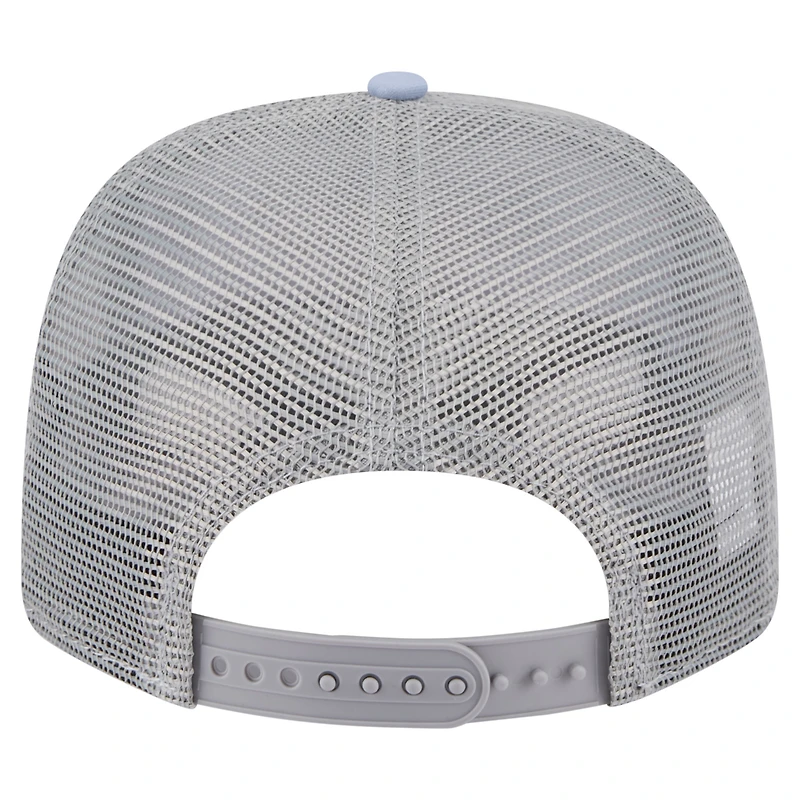 Men's New Era Light Blue/Gray New York Knicks Adventure Aloha Pattern 9SEVENTY Stretch-Snap Hat