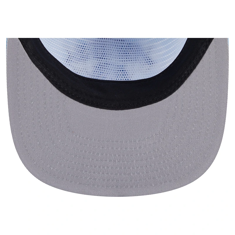 Casquette ajustable New Era bleu clair New York Knicks pour homme avec logo « Head in the Clouds »