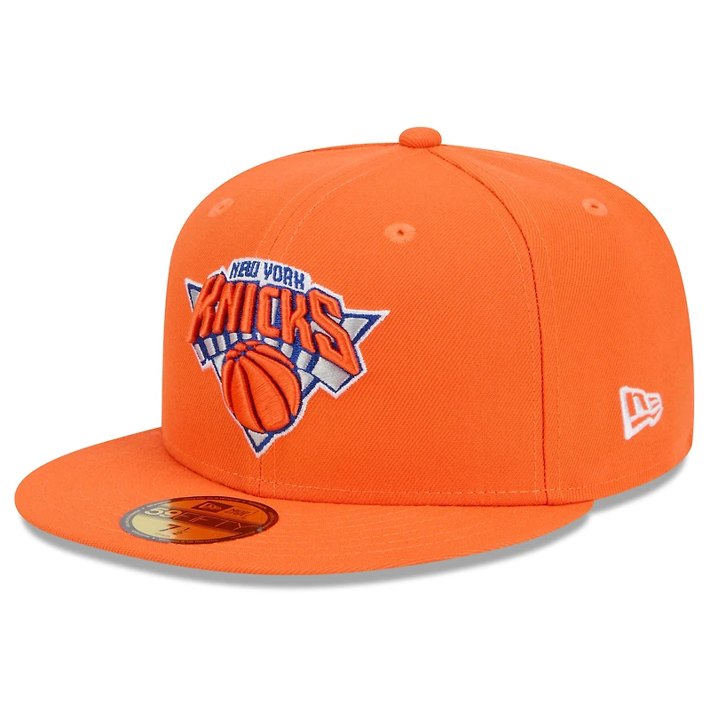 Casquette ajustée alternative 59FIFTY orange New Era York Knicks 2024/25 City Edition pour homme