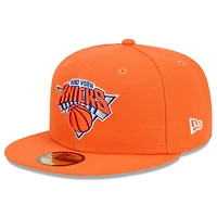 Casquette ajustée alternative 59FIFTY orange New Era York Knicks 2024/25 City Edition pour homme