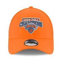 Casquette ajustable New Era orange New York Knicks, champions des finales NBA 2026 (9FORTY)