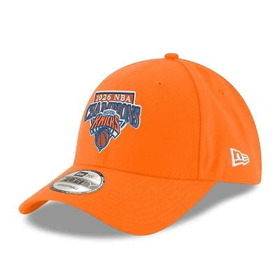 Casquette ajustable New Era orange New York Knicks, champions des finales NBA 2026 (9FORTY)