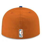 Men's New Era Orange York Knicks Two-Tone 59FIFTY Fitted Hat