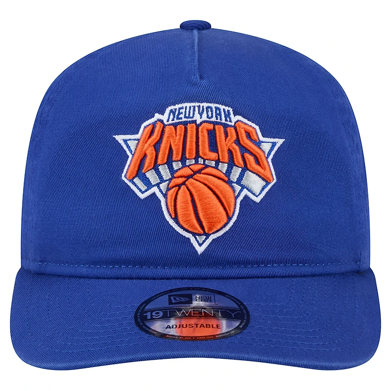 Casquette ajustable New Era Royal New York Knicks en coton 19TWENTY pour homme