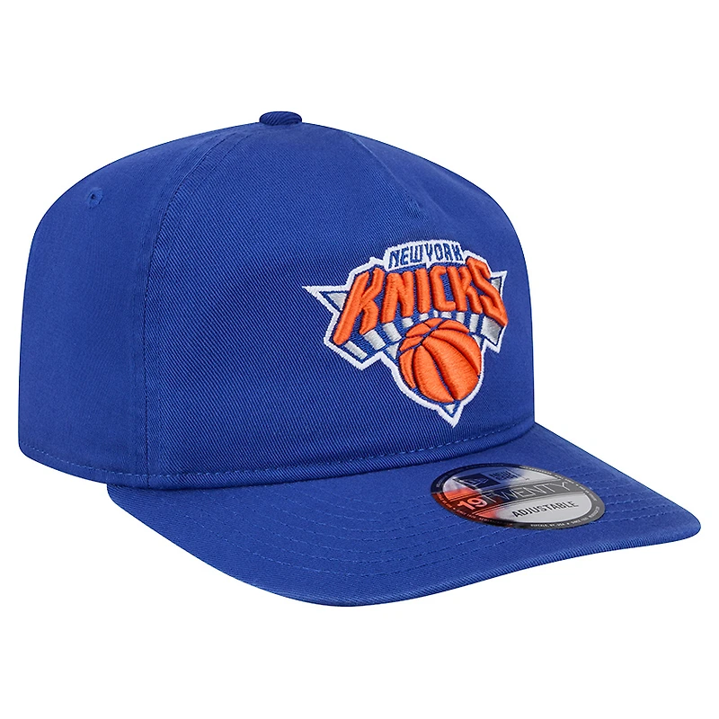 Casquette ajustable New Era Royal New York Knicks en coton 19TWENTY pour homme