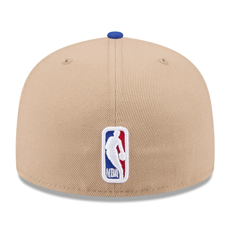 Men's New Era Tan/Blue York Knicks 2024 NBA Draft 59FIFTY Fitted Hat