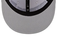 Casquette snapback New Era 9FIFTY pour homme, blanche et noire, New York Knicks, champions NBA 2025