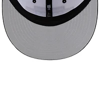 Casquette snapback New Era 9FIFTY pour homme, blanche et noire, New York Knicks, champions des finales NBA 2026