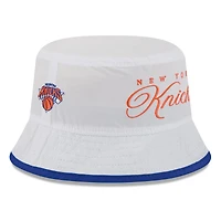 Bob New Era en nylon blanc/bleu pour homme, York Knicks, draft NBA 2025
