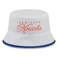 Bob New Era en nylon blanc/bleu pour homme, York Knicks, draft NBA 2025