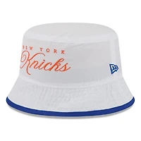 Bob New Era en nylon blanc/bleu pour homme, York Knicks, draft NBA 2025
