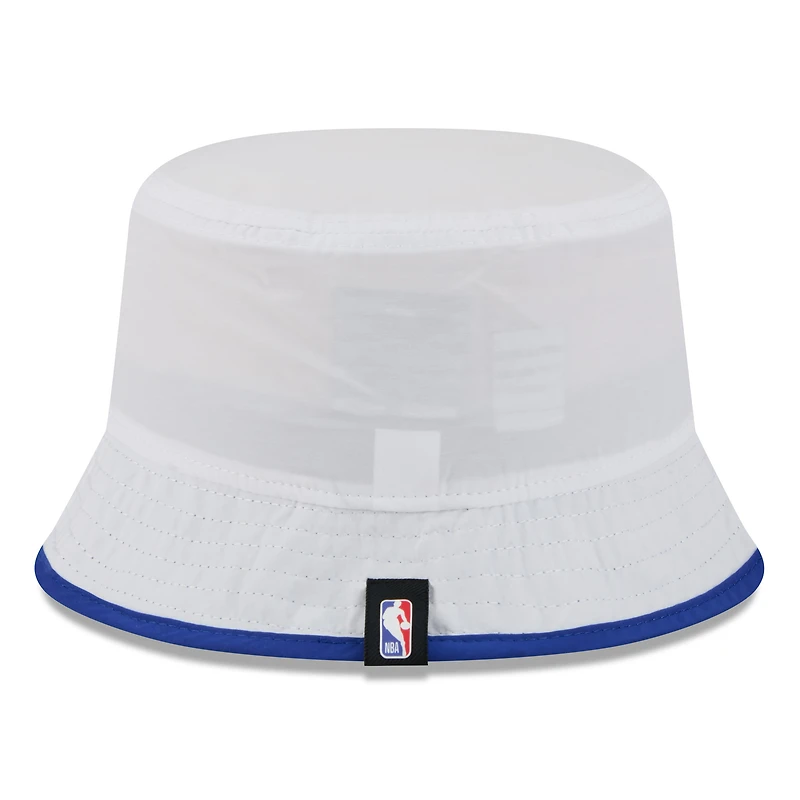Bob New Era en nylon blanc/bleu pour homme, York Knicks, draft NBA 2025