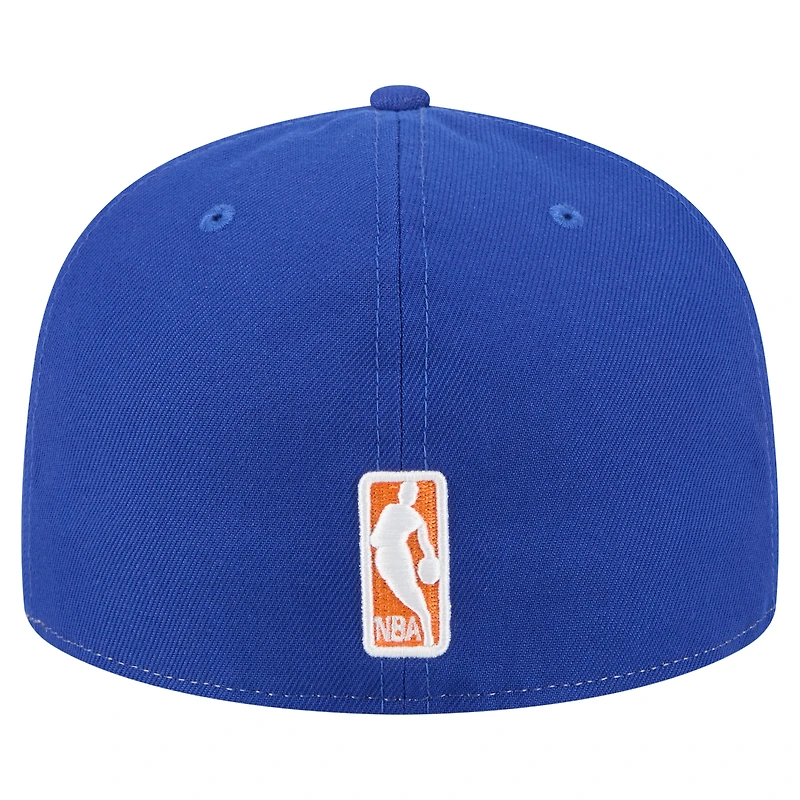 Men's New Era White/Blue York Knicks Repeat 59Fifty Fitted Hat