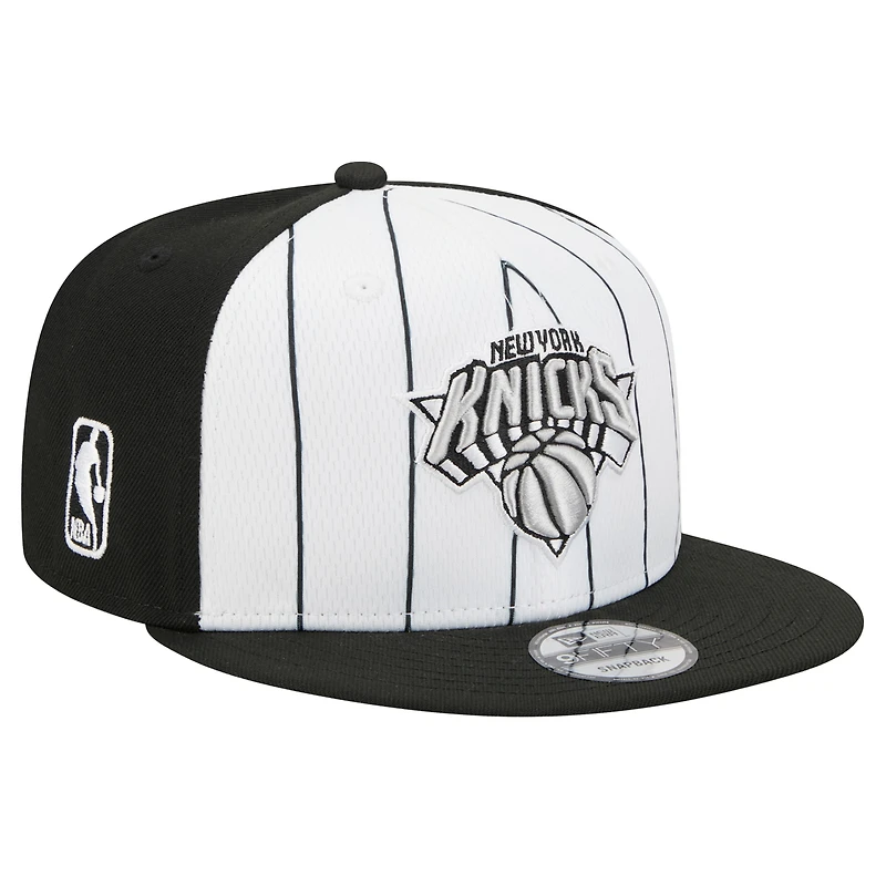 Casquette snapback New Era blanche New York Knicks 2025 NBA Tip Off 9FIFTY pour homme