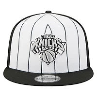 Casquette snapback New Era blanche New York Knicks 2025 NBA Tip Off 9FIFTY pour homme