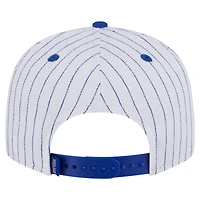 Men's New Era  White New York Knicks Deceptor Pinstripe 9FIFTY Snapback Hat