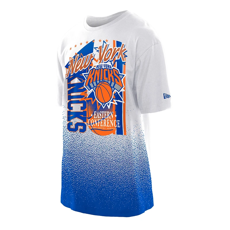 Men's New Era  White York Knicks Injection Sport Classics T-Shirt
