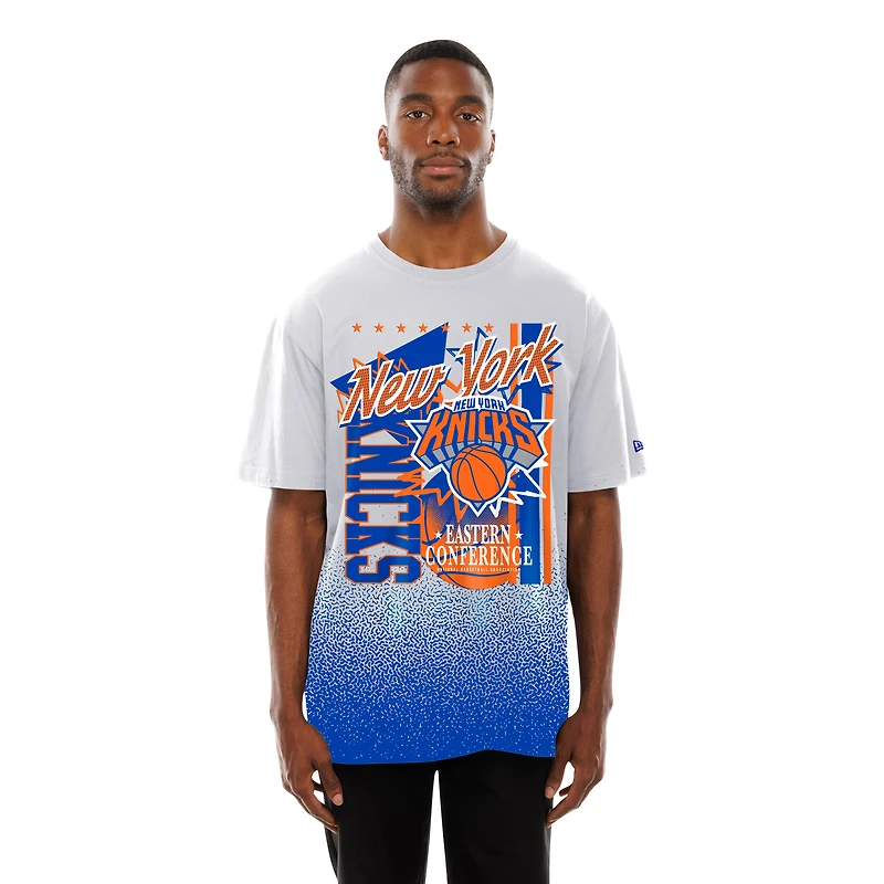 Men's New Era White York Knicks Injection Sport Classics T-Shirt