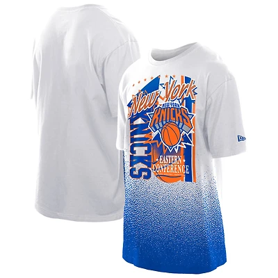 Men's New Era  White York Knicks Injection Sport Classics T-Shirt