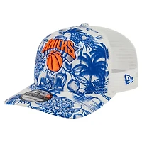 Casquette ajustable New Era blanche New York Knicks Lemon Tree 9SEVENTY pour homme