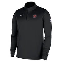 Haut Nike noir New York Knicks 2025/26 Authentic Coaches à quart de zip Dri-Fit pour homme