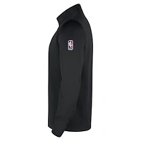 Haut Nike noir New York Knicks 2025/26 Authentic Coaches à quart de zip Dri-Fit pour homme