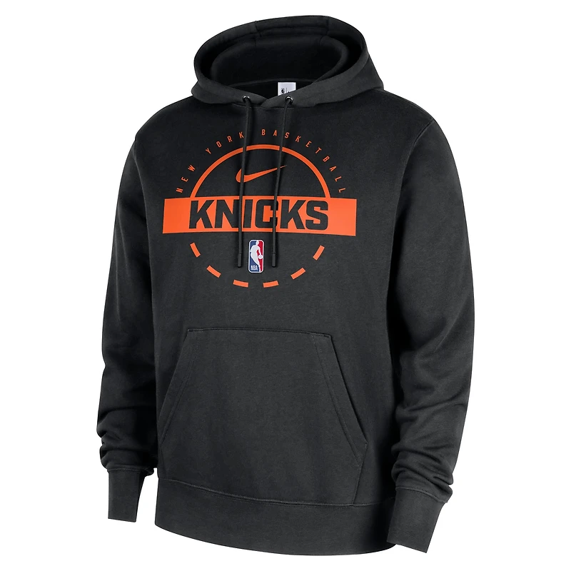 Sweat à capuche Nike noir pour homme New York Knicks 2025/26 Authentic Practice Club