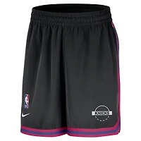 Short tissé Nike Authentic Practice DNA Performance noir des New York Knicks pour homme