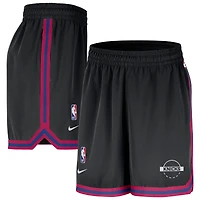 Short tissé Nike Authentic Practice DNA Performance noir des New York Knicks pour homme