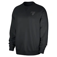 Men's Nike  Black New York Knicks Authentic Standard Issue Travel Dri-FIT Sweatshirt