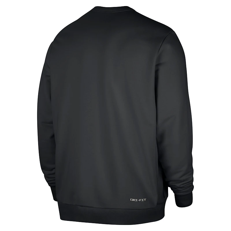 Men's Nike  Black New York Knicks Authentic Standard Issue Travel Dri-FIT Sweatshirt