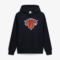Sweat à capuche en polaire Nike gris New York Knicks Club pour homme