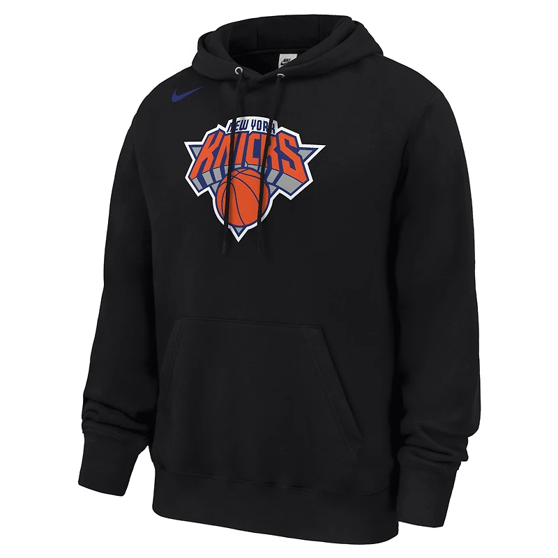 Men's Nike Gray New York Knicks  Club Fleece Hoodie