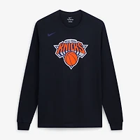 Men's Nike Gray New York Knicks  Core Long Sleeve T-Shirt